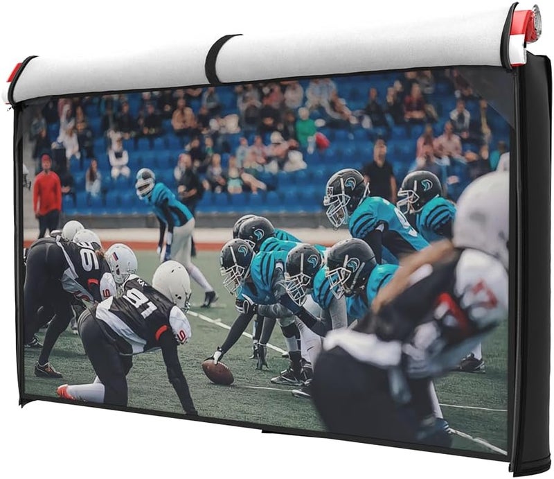 acoveritt Outdoor 55" TV Set Cover,Scratch Resistant Liner Protect LED Screen Best-Compatible with Standard Mounts and Stands (American Flag ) - Image 2